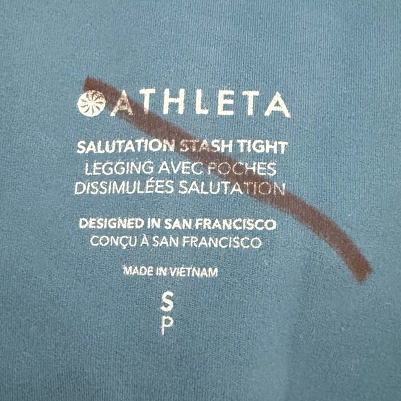 NWOT Salutation Stash Tight Leggings in Dark Vista Teal High Waisted Pockets New - Picture 6 of 7